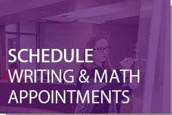 Schedule Writing and Math Appointments